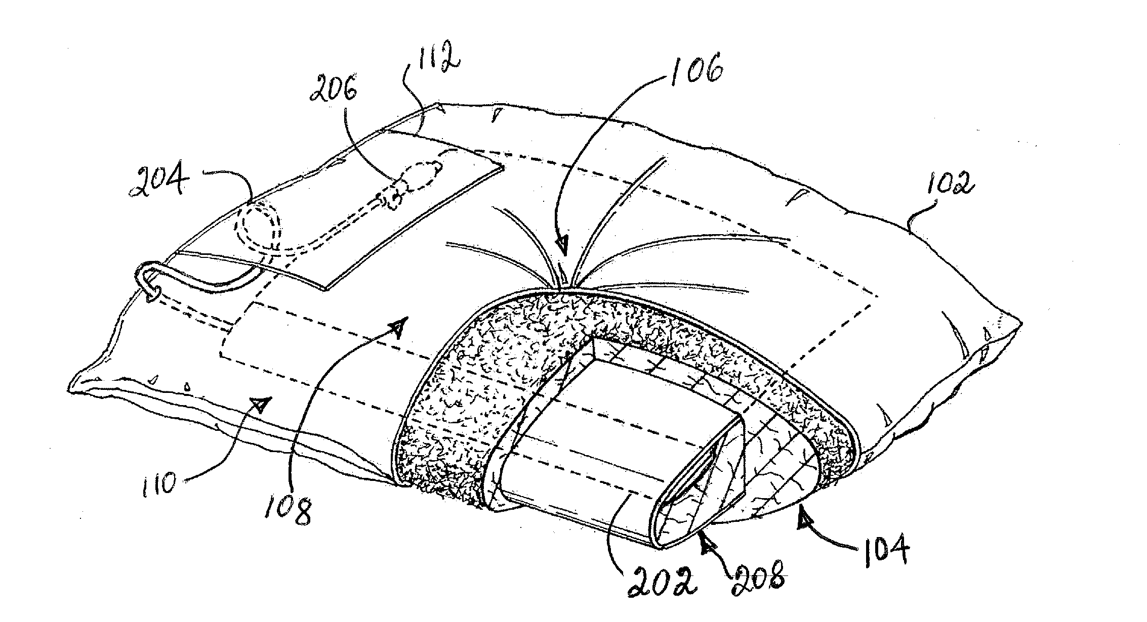 Pillow with inflatable bladder assembly