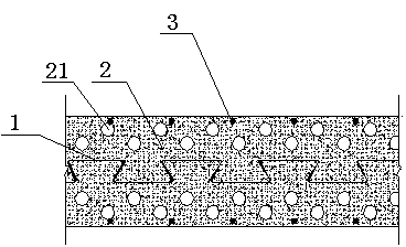 Built-in profiled steel sheet wall