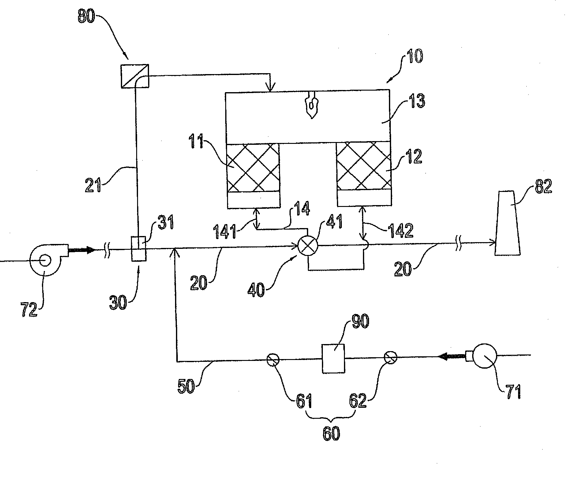 Thermal storage cremation furnace for storing press and cleaning