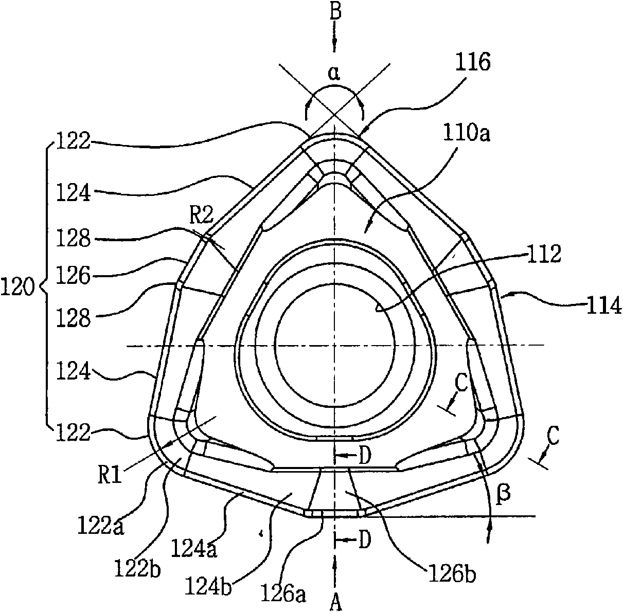 Cutting insert for high-efficient cutting