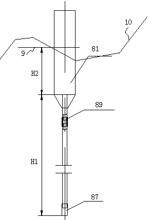 Tidal range level signal measuring device and combined oscillating buoy type wave power generating device