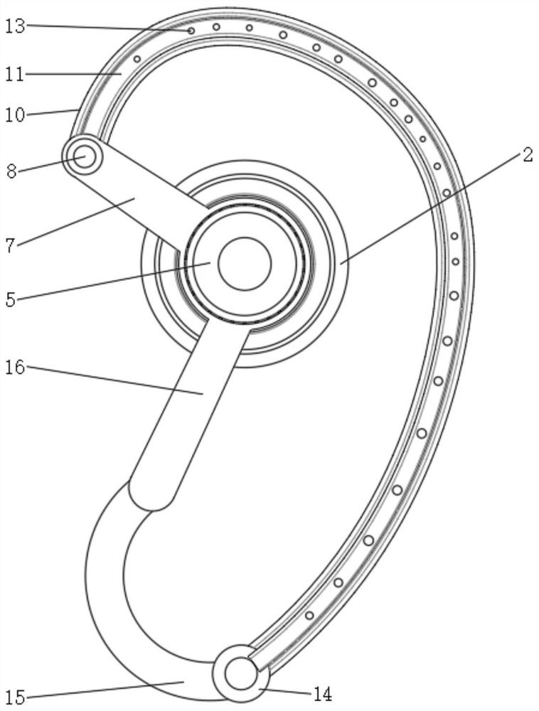 Adsorption type fixing anti-falling device for auricular point pressing bean