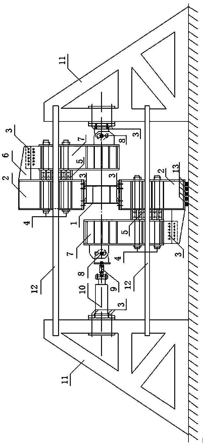 Experimental loading device for shear-type energy-dissipating beams subjected to pure shear forces