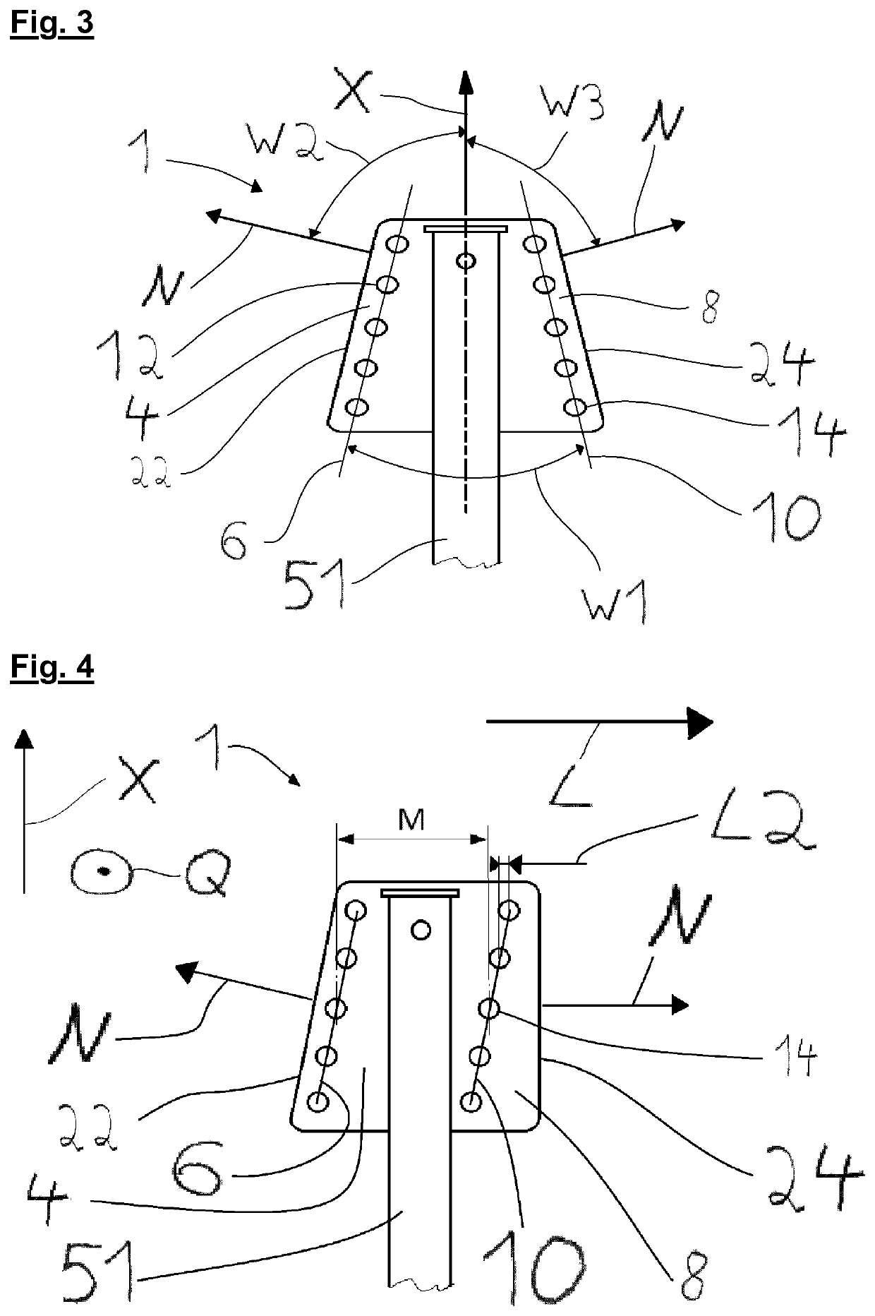 Mounting device for a support device