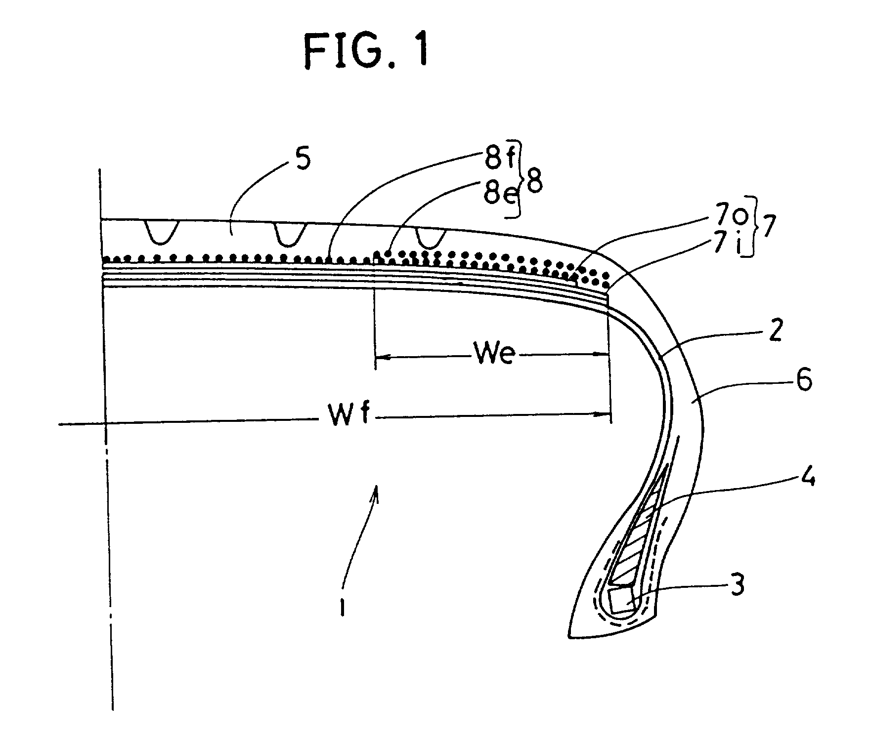 Pneumatic radial tire and method for manufacturing same