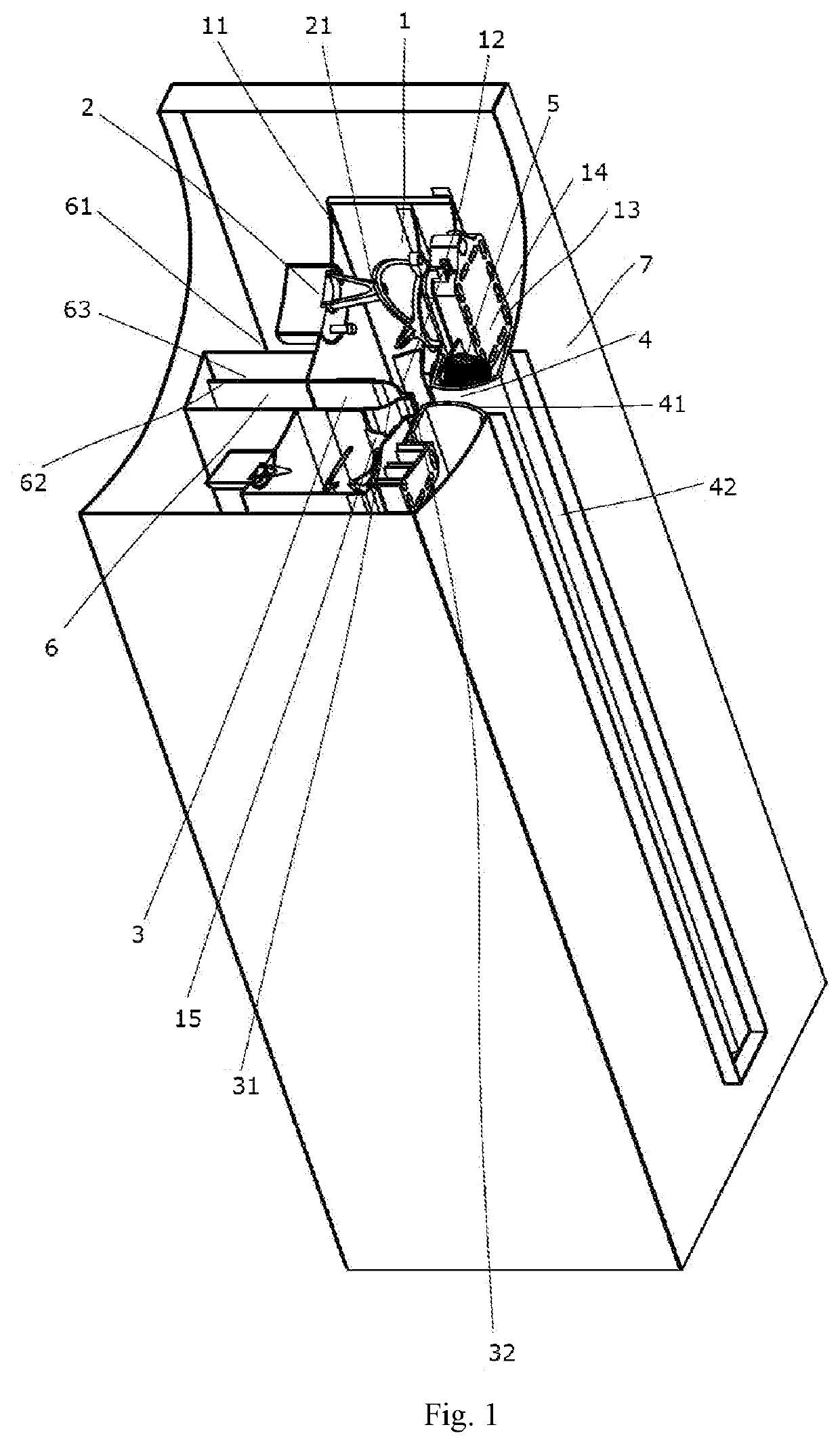 Flame simulating device and atomizing simulation fireplace including same