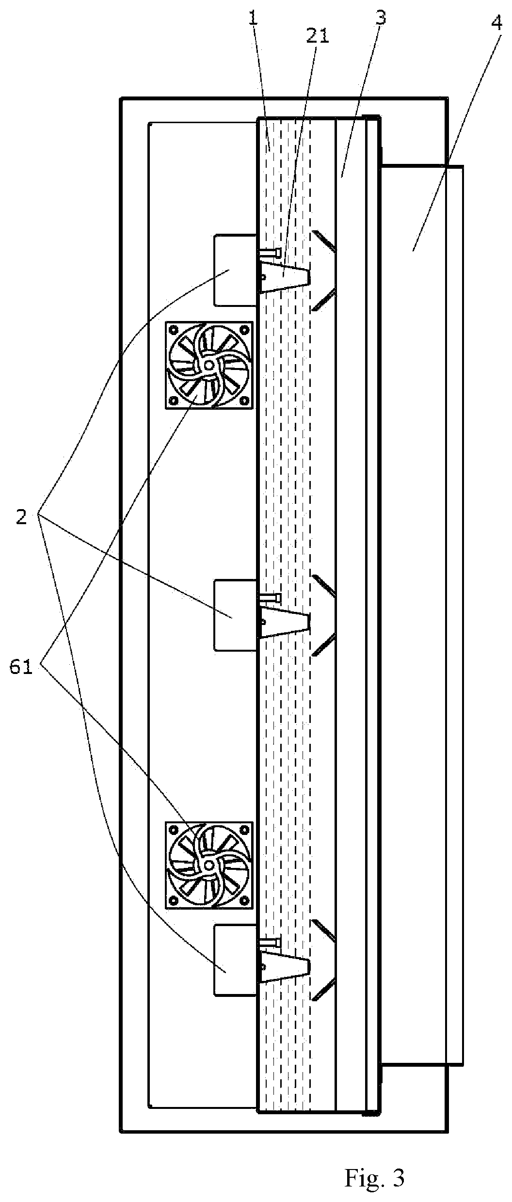 Flame simulating device and atomizing simulation fireplace including same