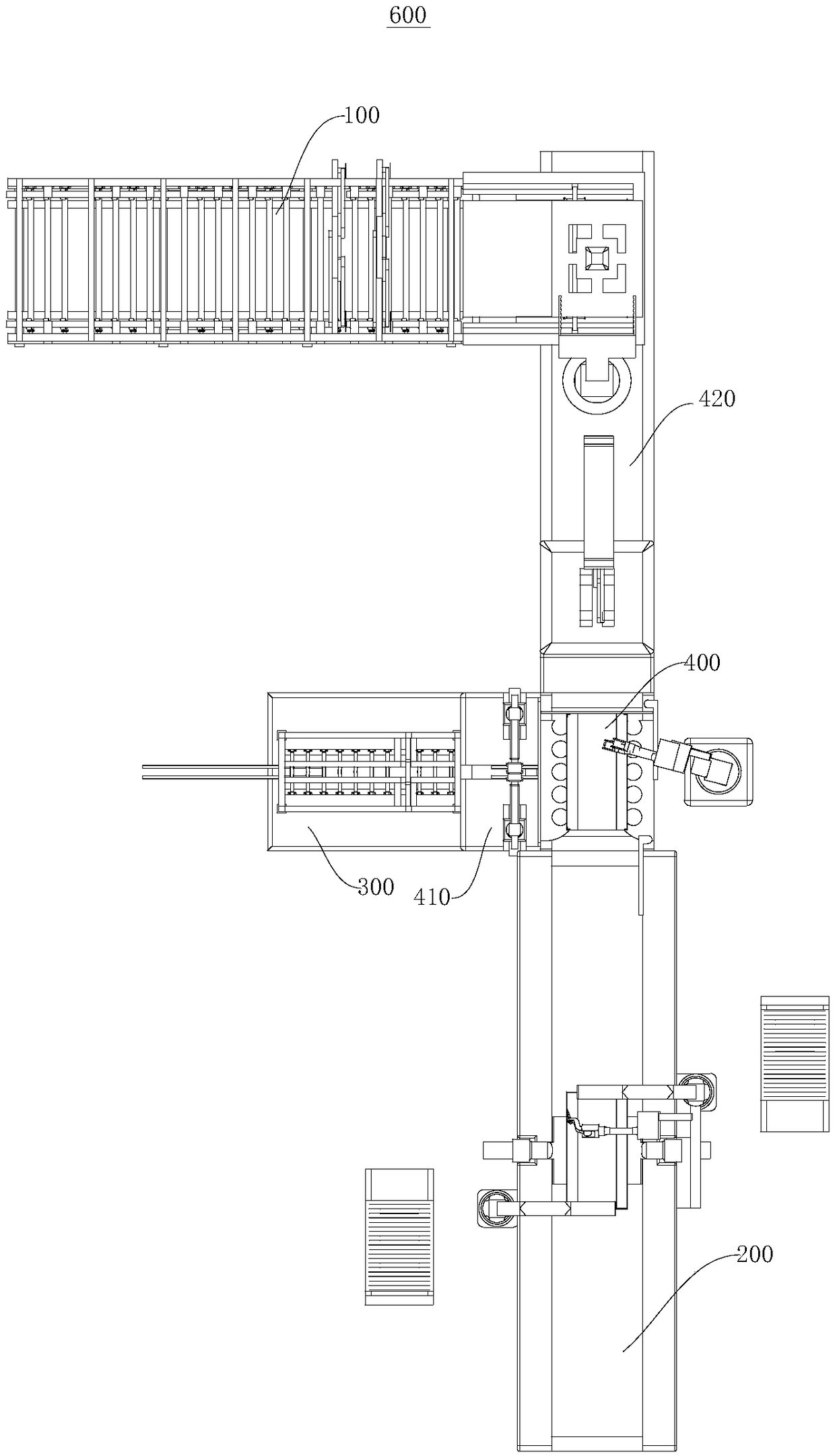 Transformer case processing system and transformer automatic processing system