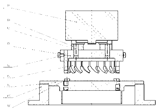 Machining method and device for vane channels of uniform-cross section profile cowled integral impeller