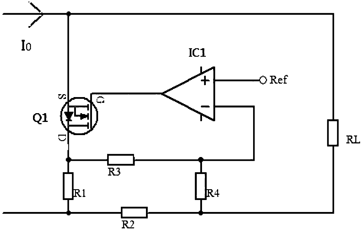 Bypass parallel-connection constant-current source circuit