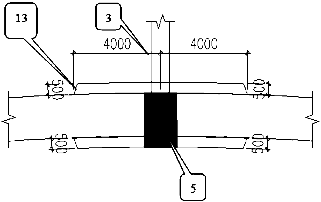 A saddle-shaped space prestressed ring beam