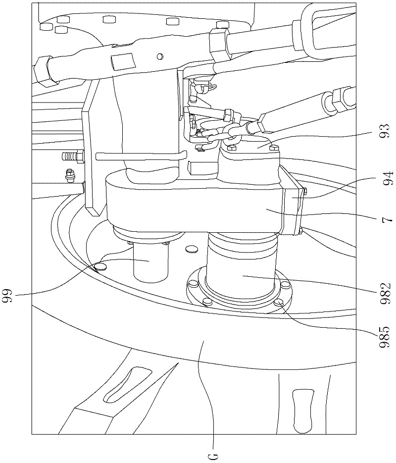 Ground-clearance-adjustable tractor transmission system