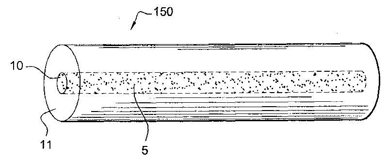 Amplifying optical fibre and production method