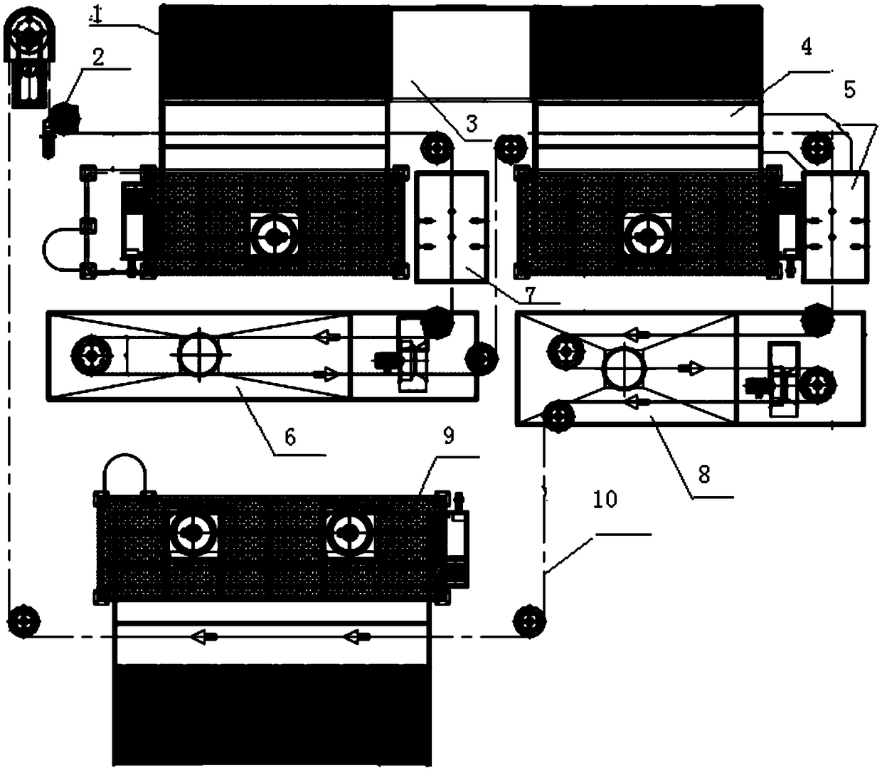 Non-stick pan inner coating production line