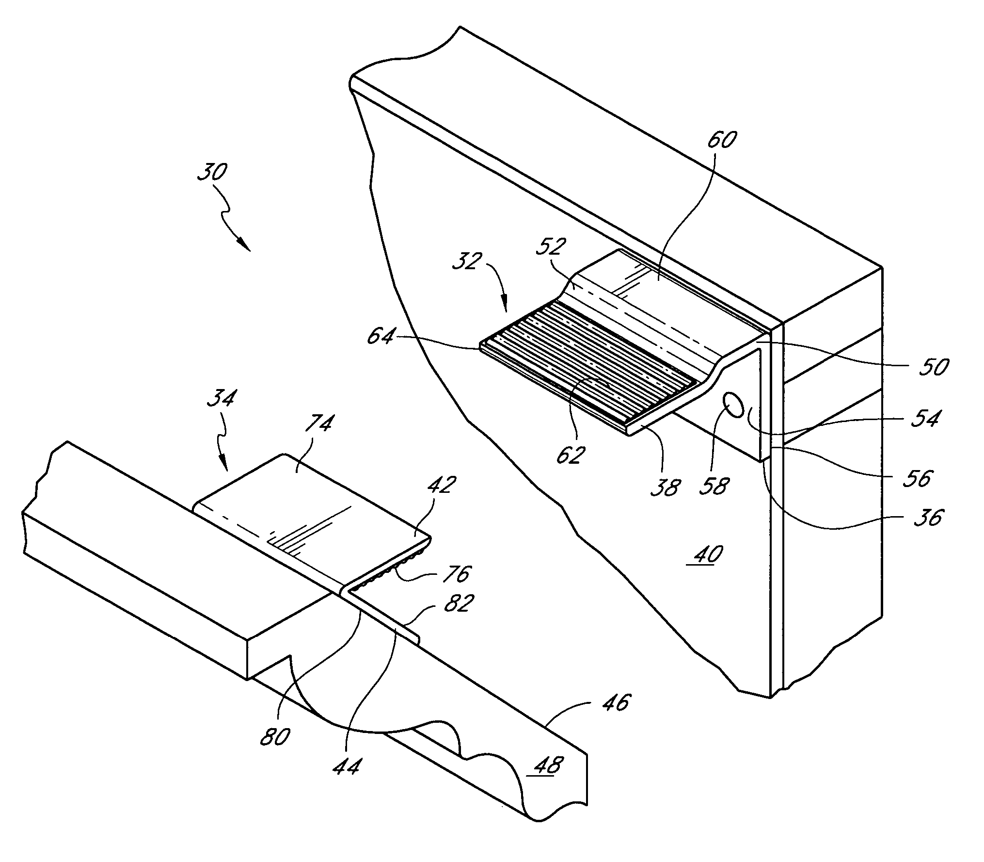 Crown molding and deck material attachments