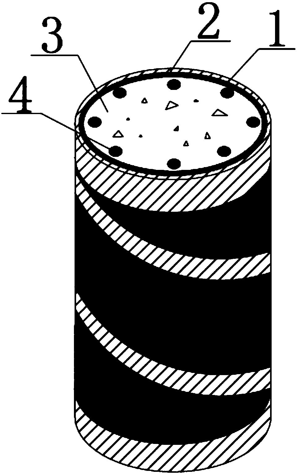 Concrete composite column