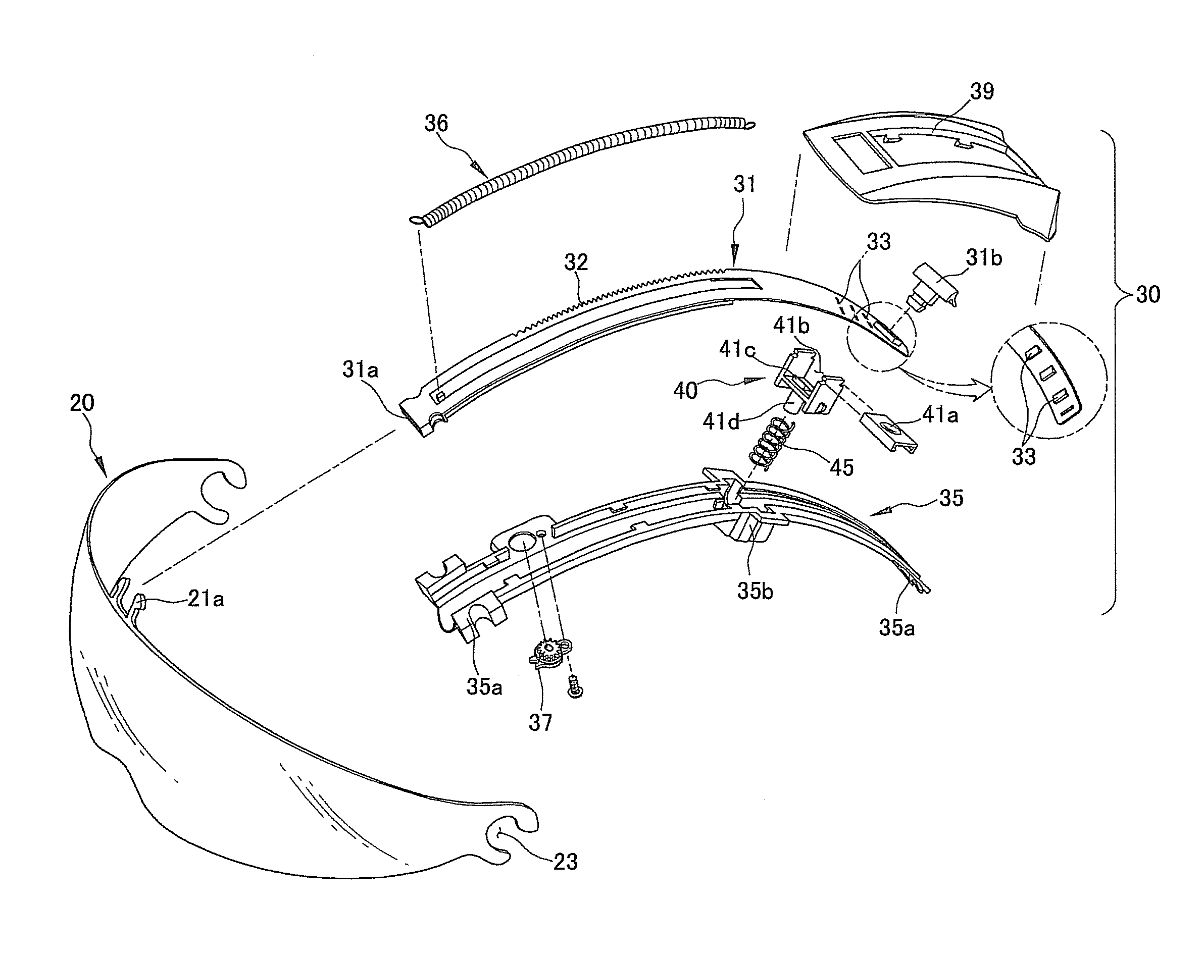Opening/closing apparatus and helmet including the same