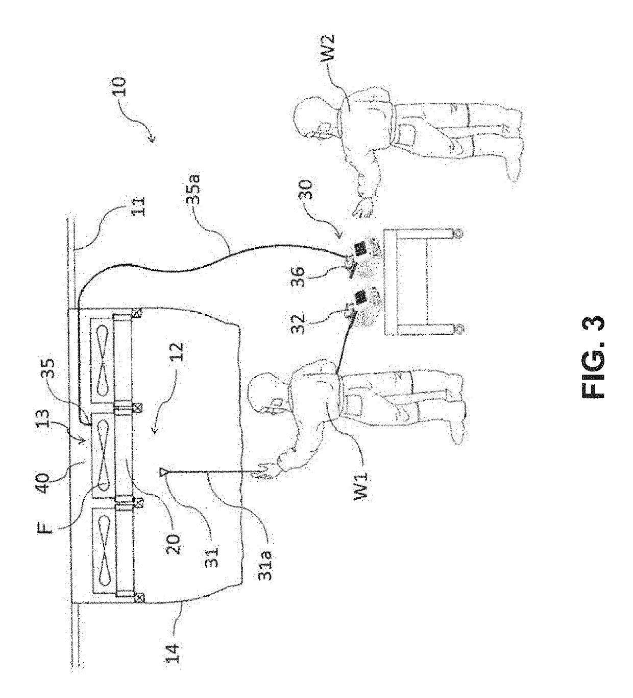 Leak inspection assistance device and leak inspection method using same