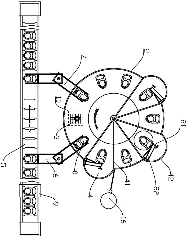 Energy-saving and environment-friendly rotary disc type automatic coating machine