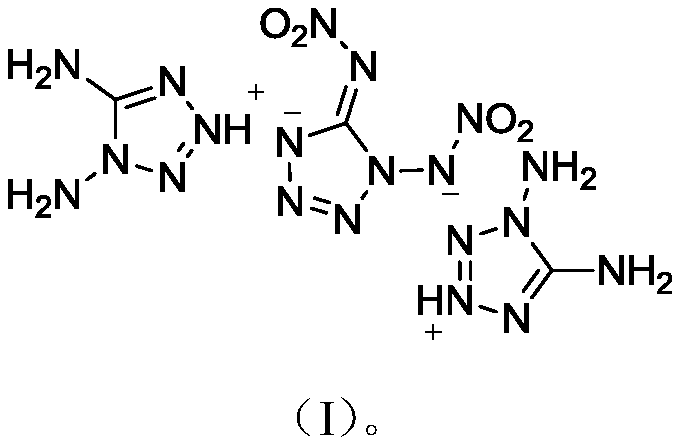 1,5-Dinitroaminotetrazole diaminotetrazolium salt compound