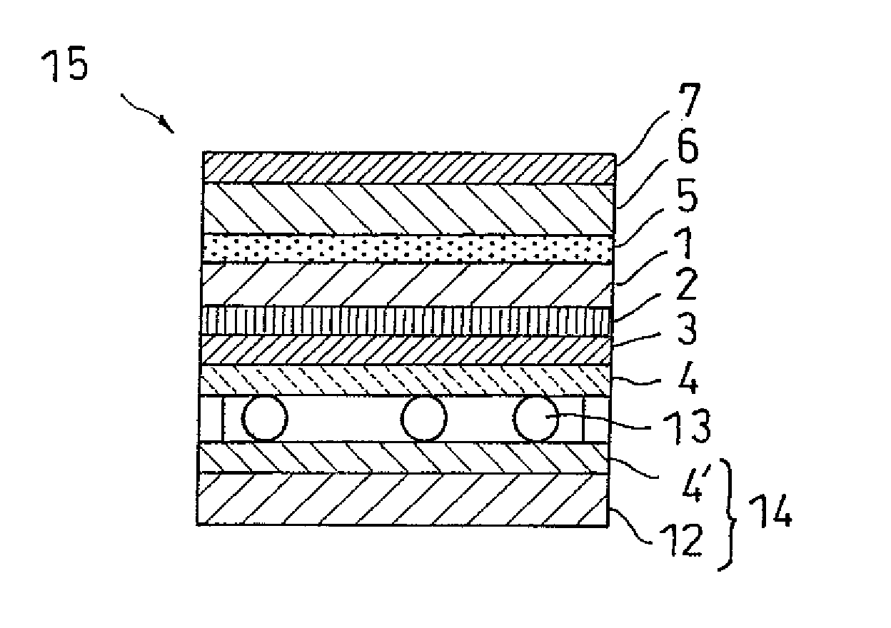 Transparent conductive multilayer body and touch panel having same