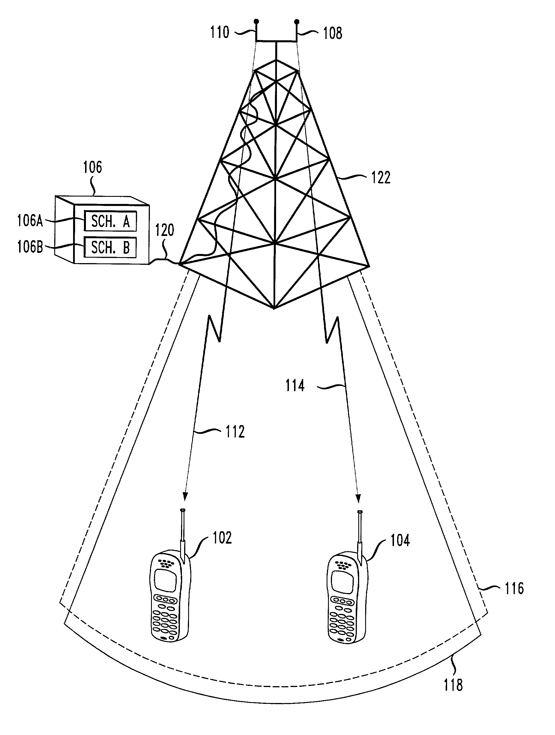 Method for multi-antenna scheduling of HDR wireless communication systems