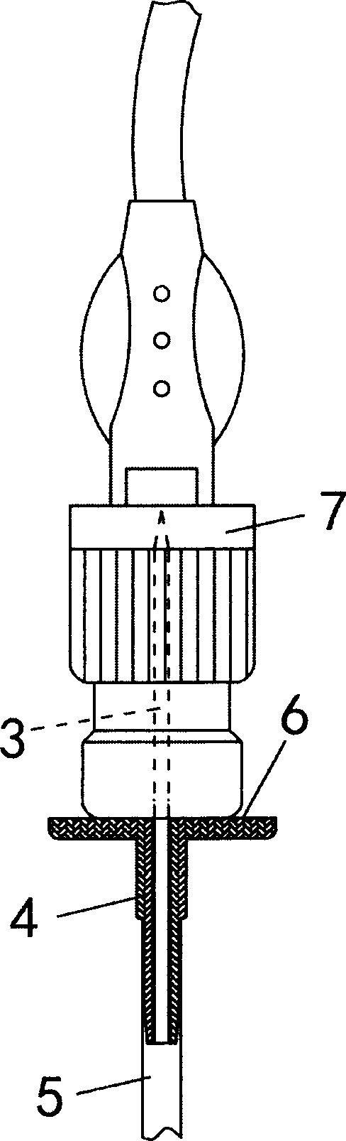 Disposable transfusion needle