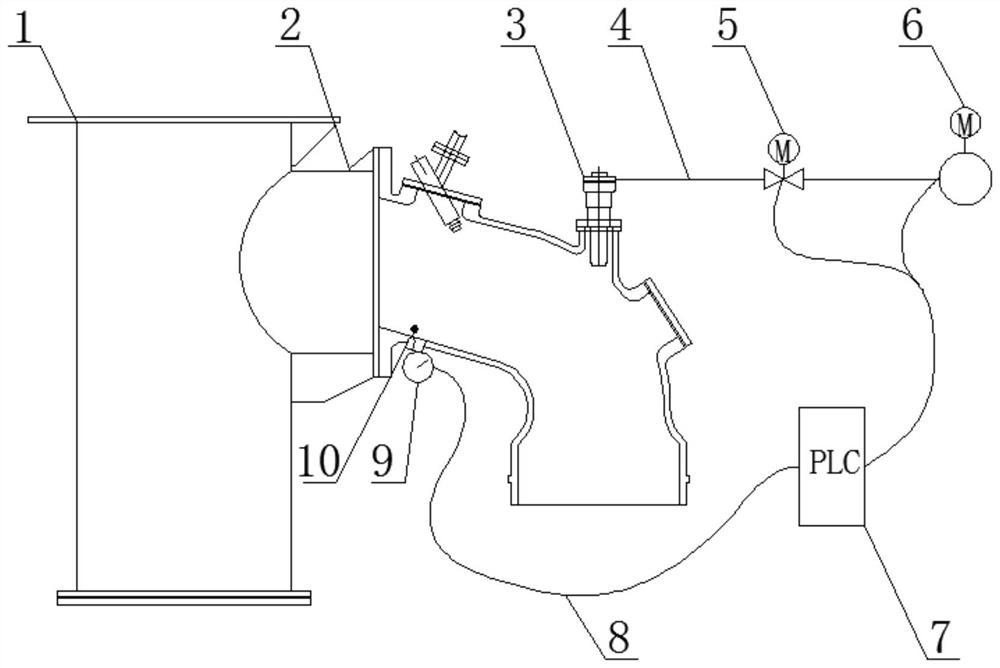 Coke oven raw gas ammonia injection cooling system and cooling method