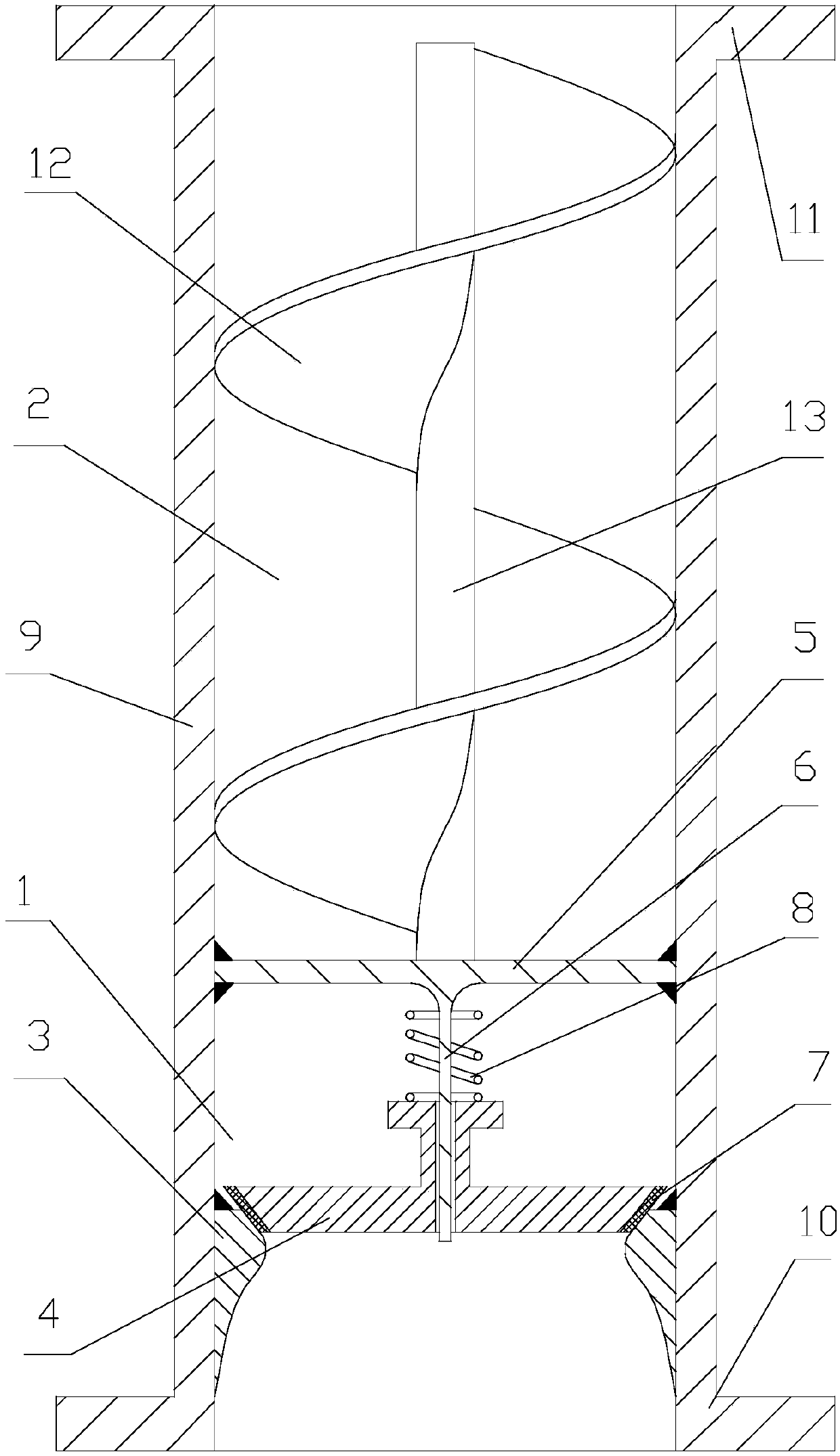 A liquid effusion and slug control device for multi-fluctuating moisture collection and transportation pipelines