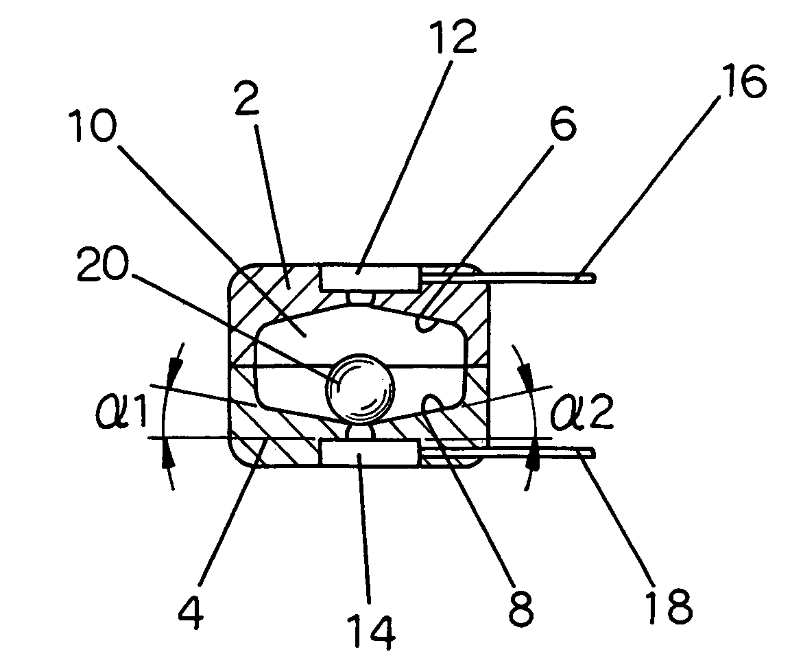 Inclined detector