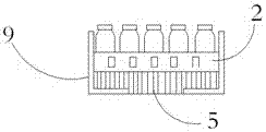 Method and device for automatic loading and unloading of bottle baskets for edible fungus production