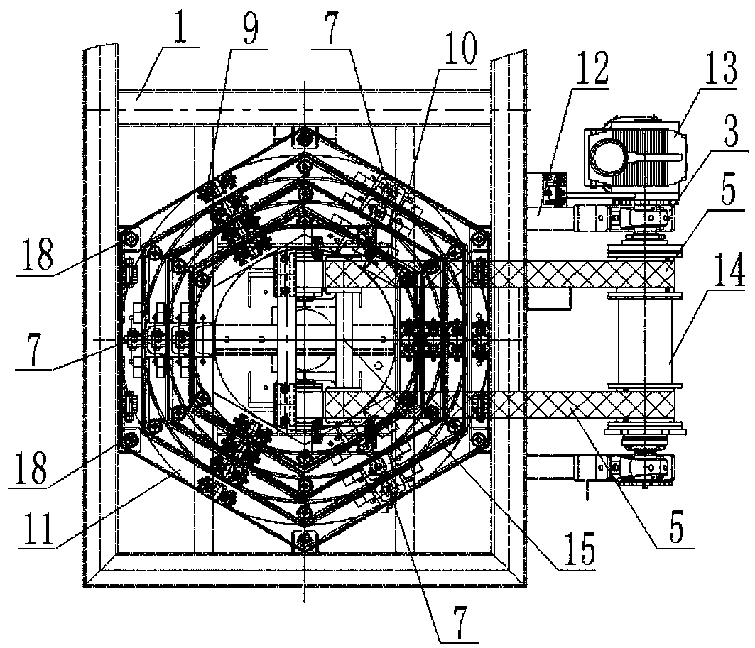 Lifting machine telescopic stabilizing mechanism