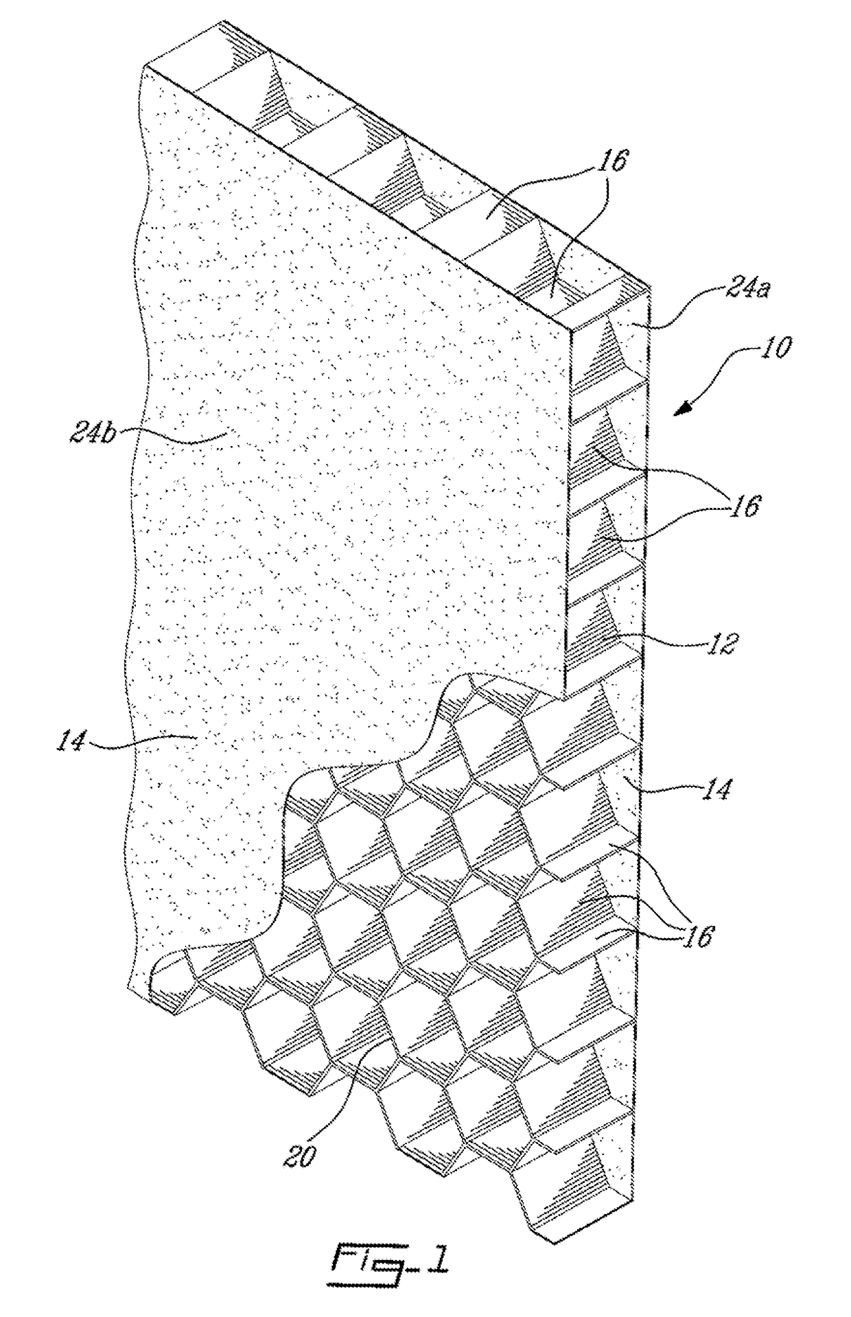 Flexible cellulosic fiber-based honeycomb material