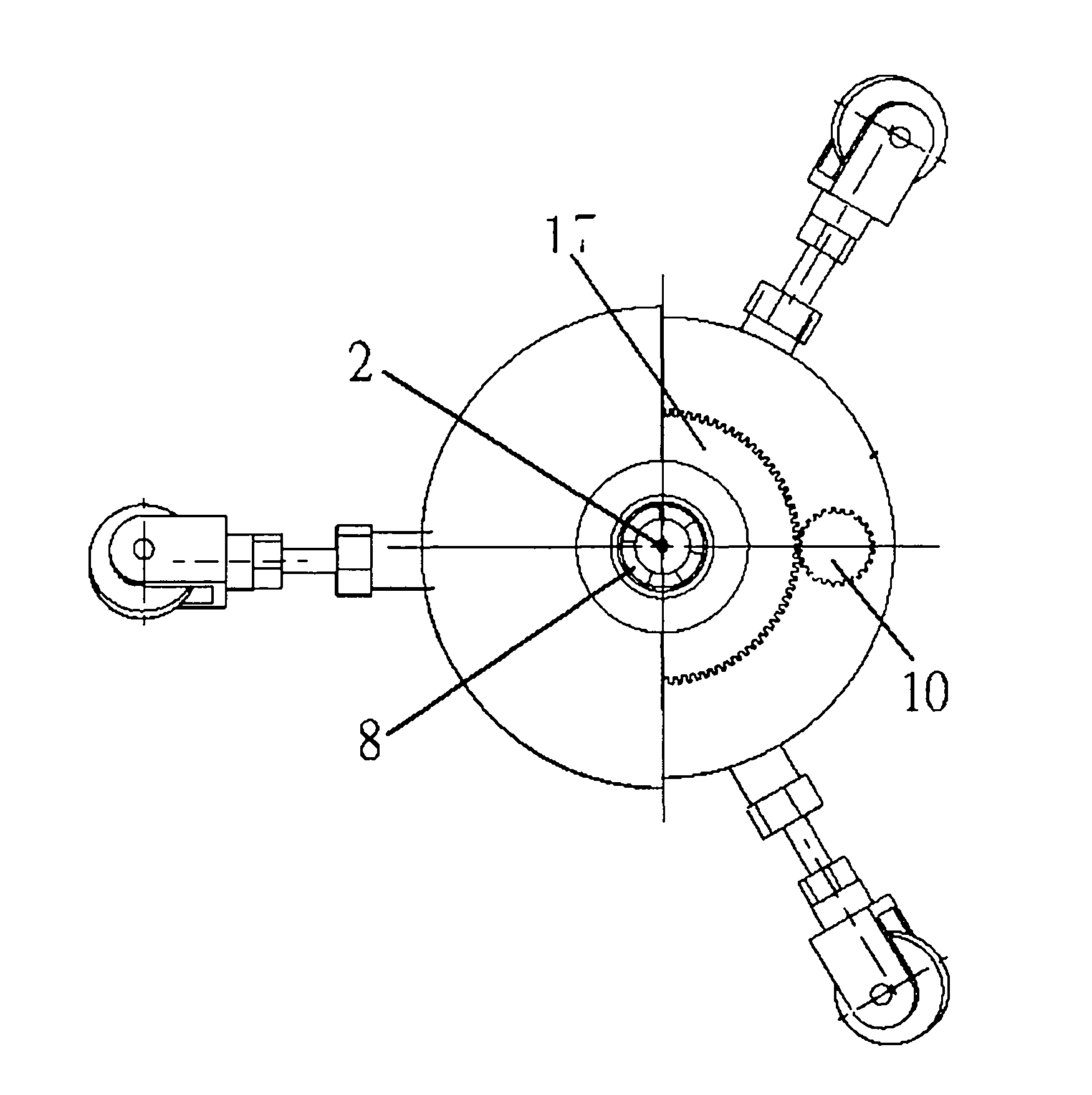 Pipe walking robot