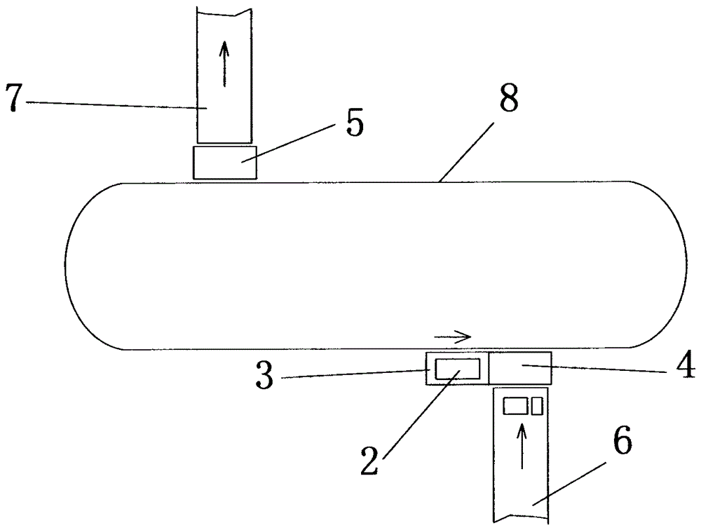 A method for automatic seamless connection of main and spare material boxes