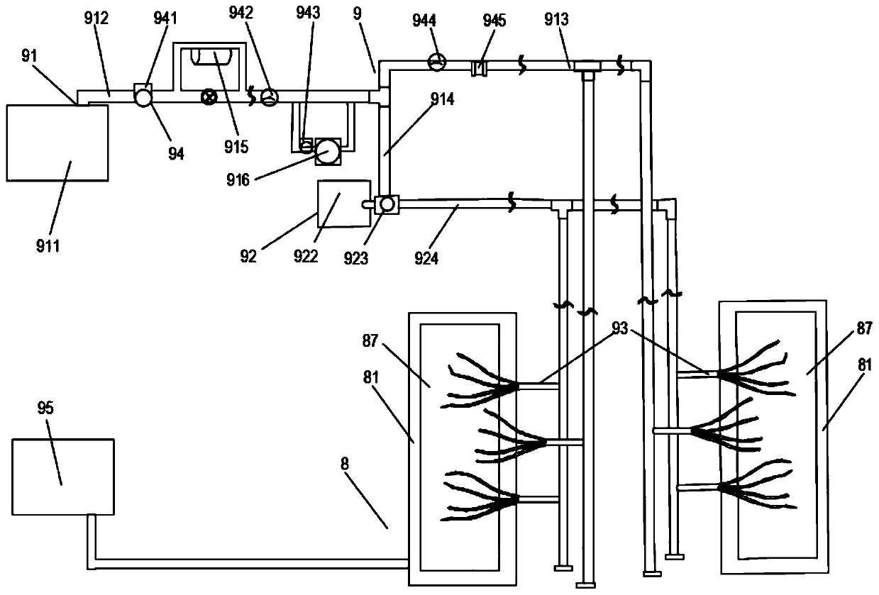 Overbridge greening real-time monitoring and remote irrigation control system and working method thereof