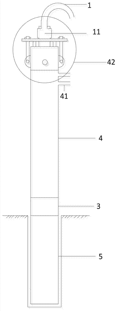 Filter-pressing type grouting device for soft formation and grouting method of grouting device