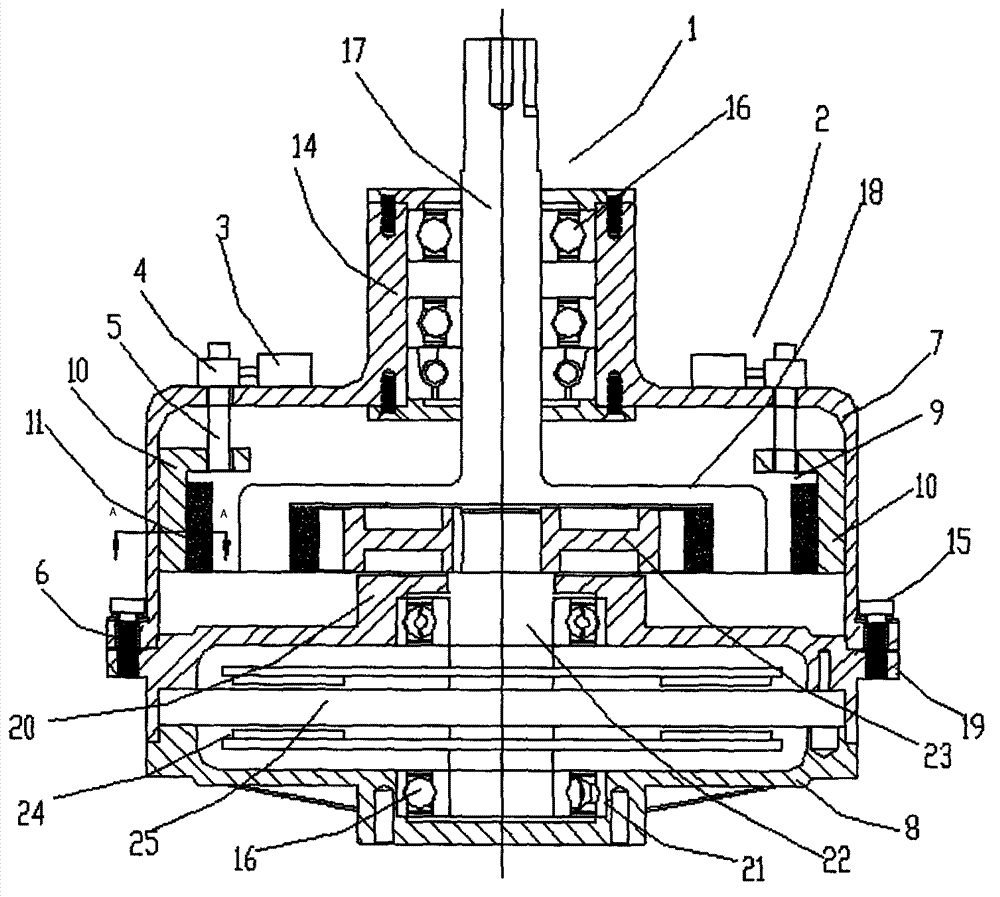 Torque-adjustable permanent magnetic variable-speed wind power generation apparatus