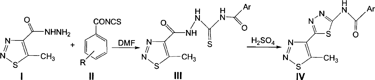 5-methyl-1,2,3-thiadiazole-containing 1,3,4-thiadiazole derivatives and their preparation method and use