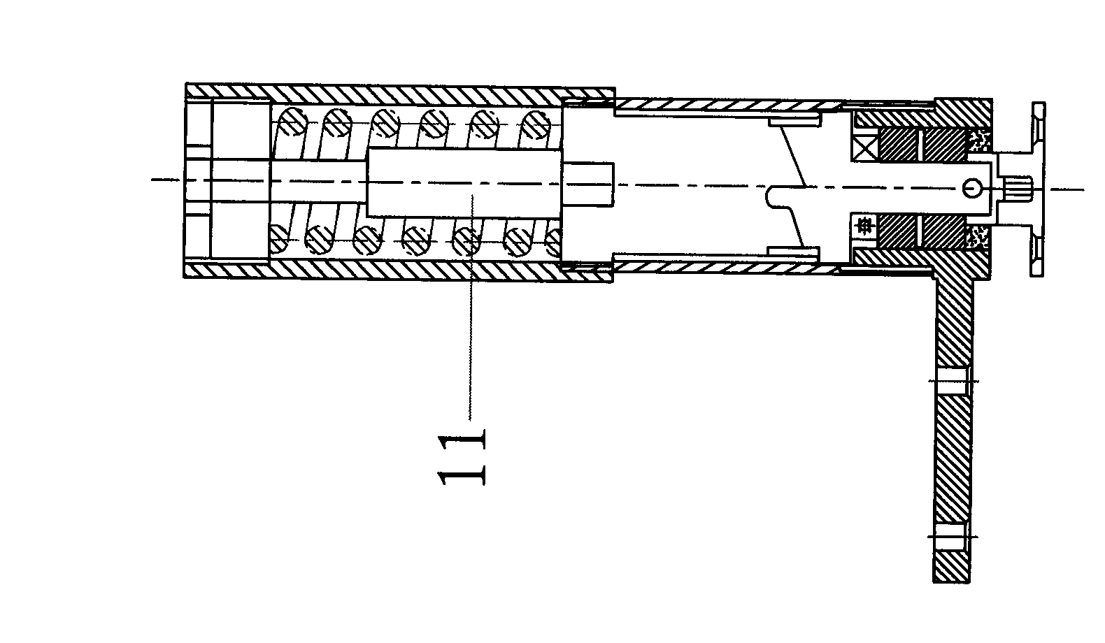 Vertical type ground hinge mechanism