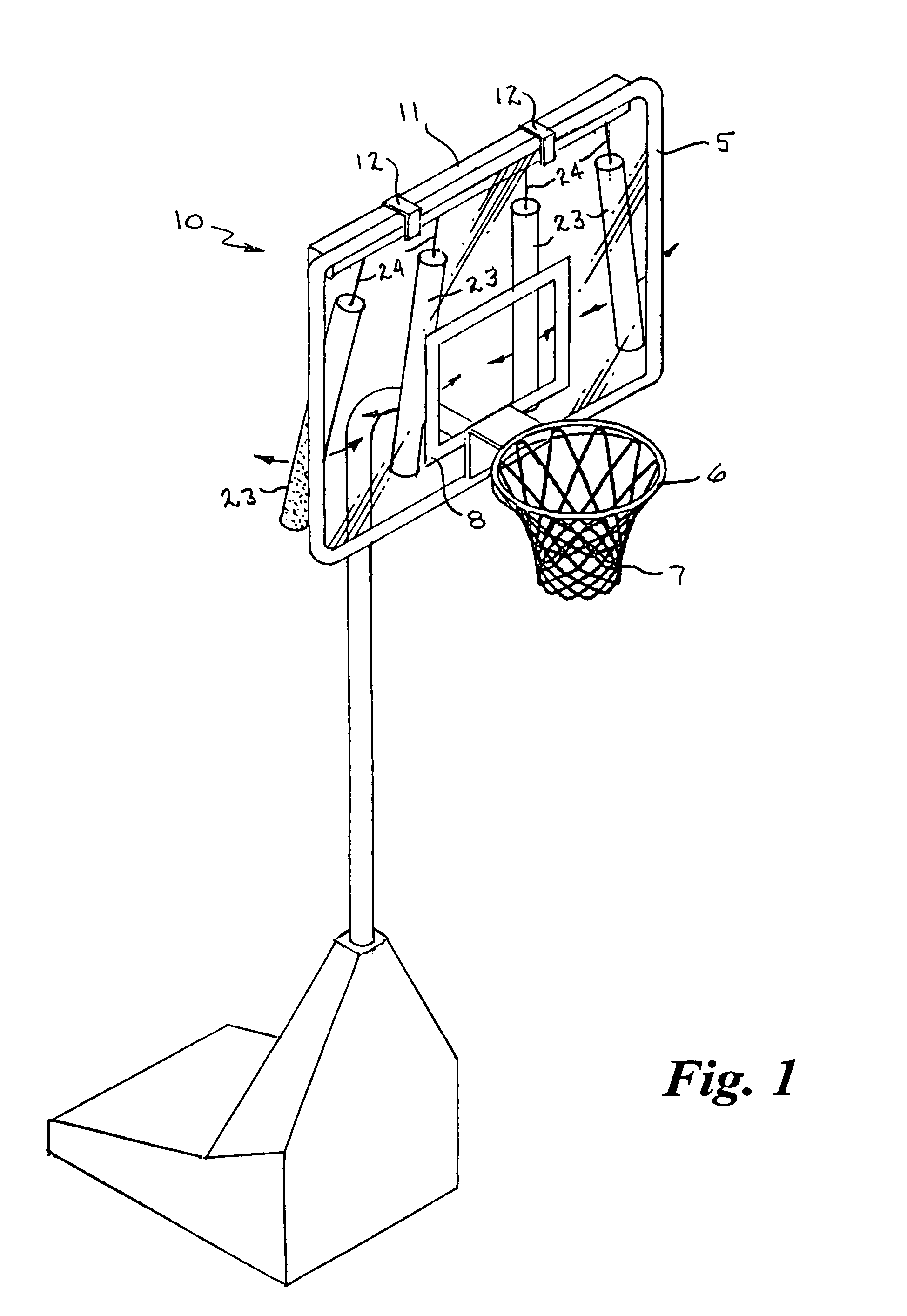 Basketball training device and method