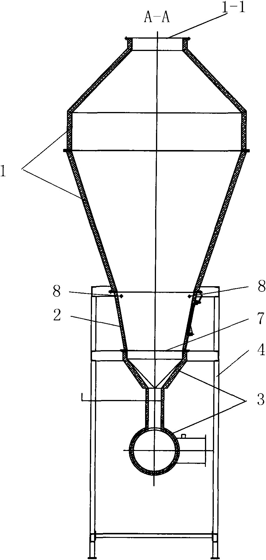 Boiling fluidization drying apparatus