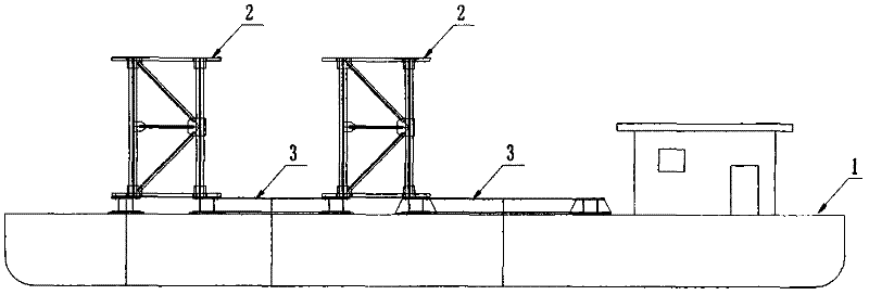 Construction method of trestle steel pipe pile foundation