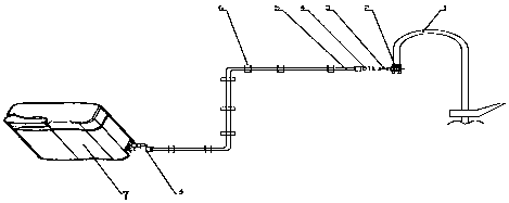 Casing water delivery device and installation method for water purification equipment