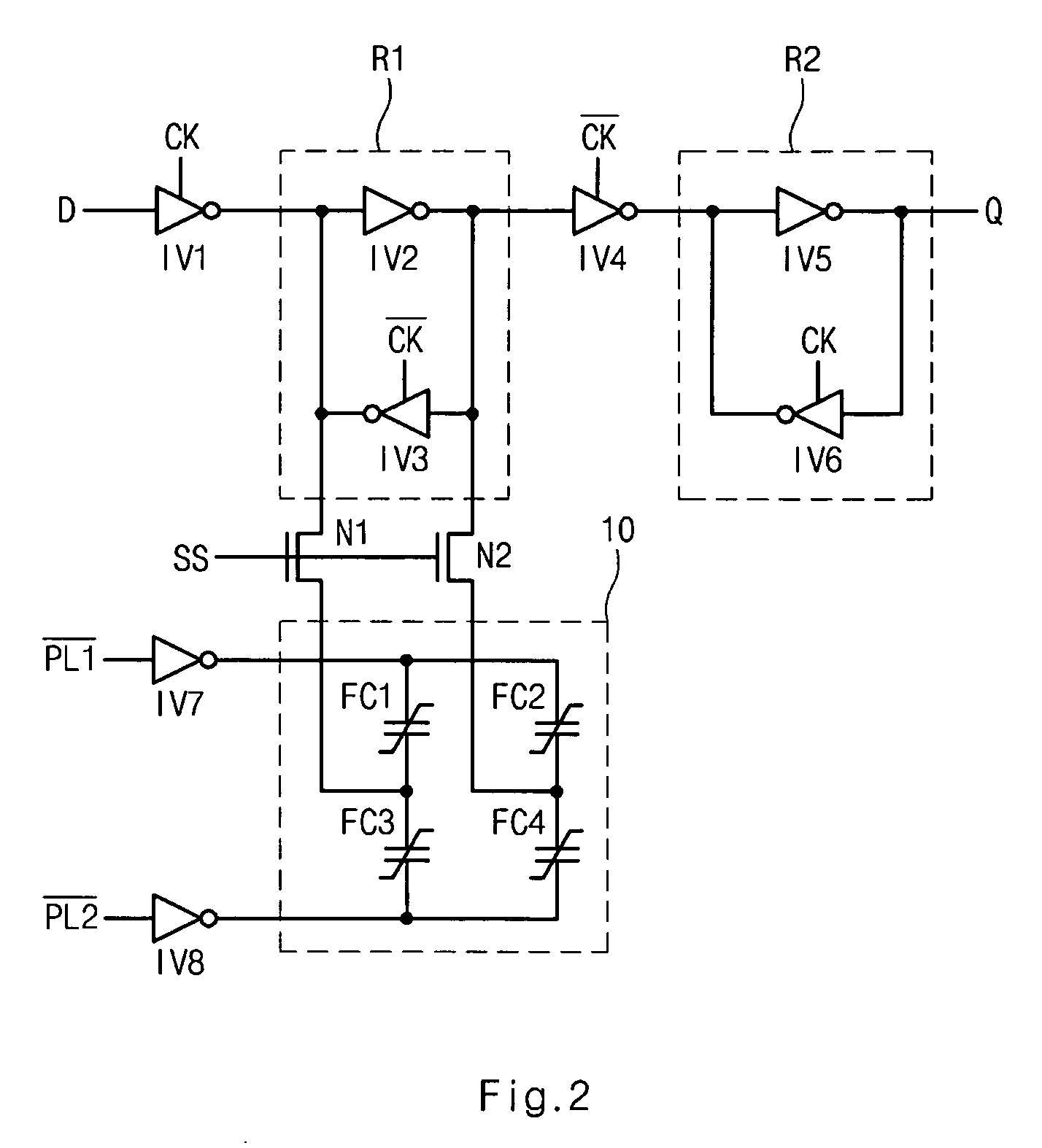 Nonvolatile latch circuit and system on chip with the same