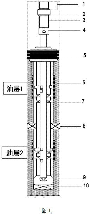 Lifting type layered oil production tubular column