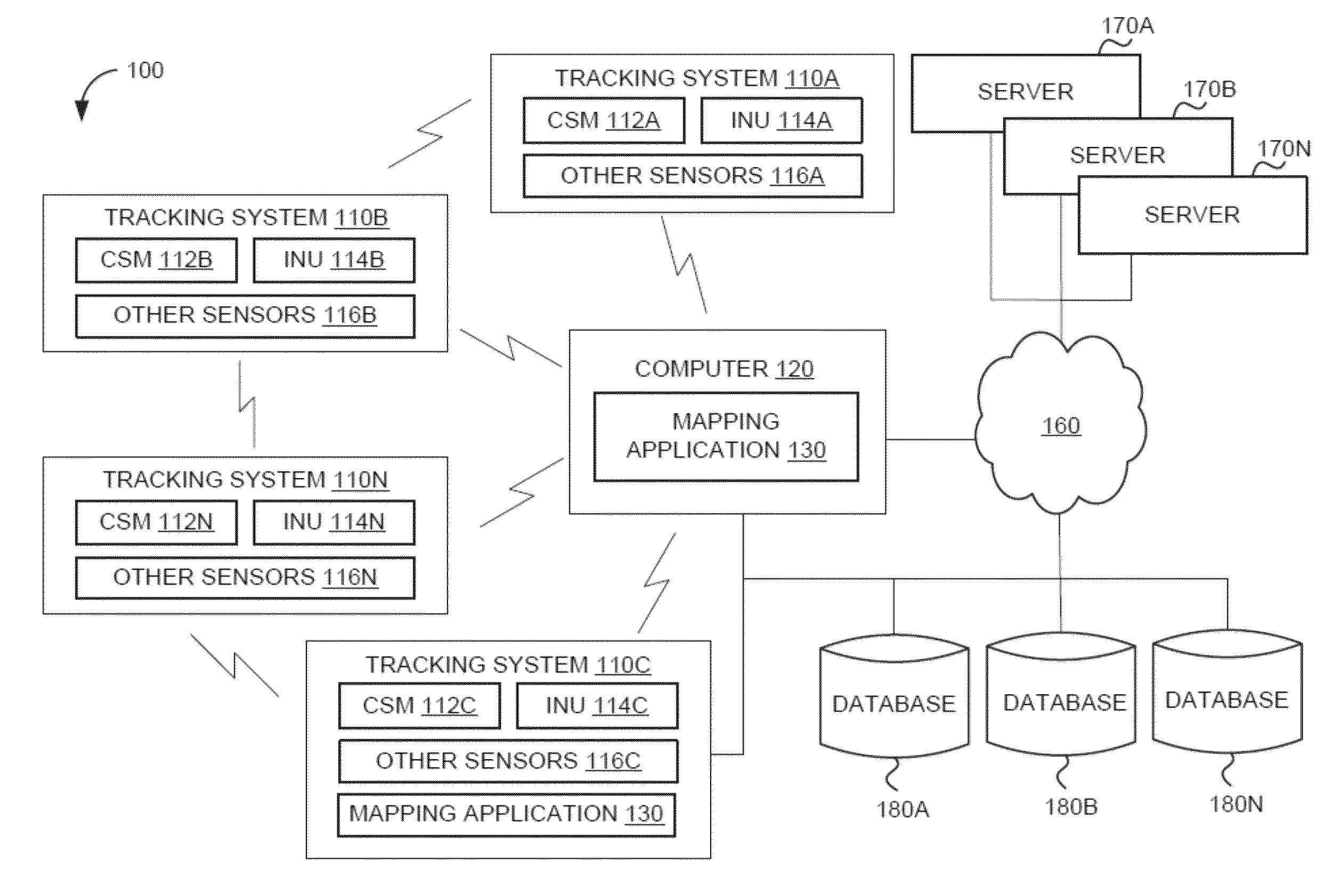 System and method for localizing a trackee at a location and mapping the location using inertial sensor information