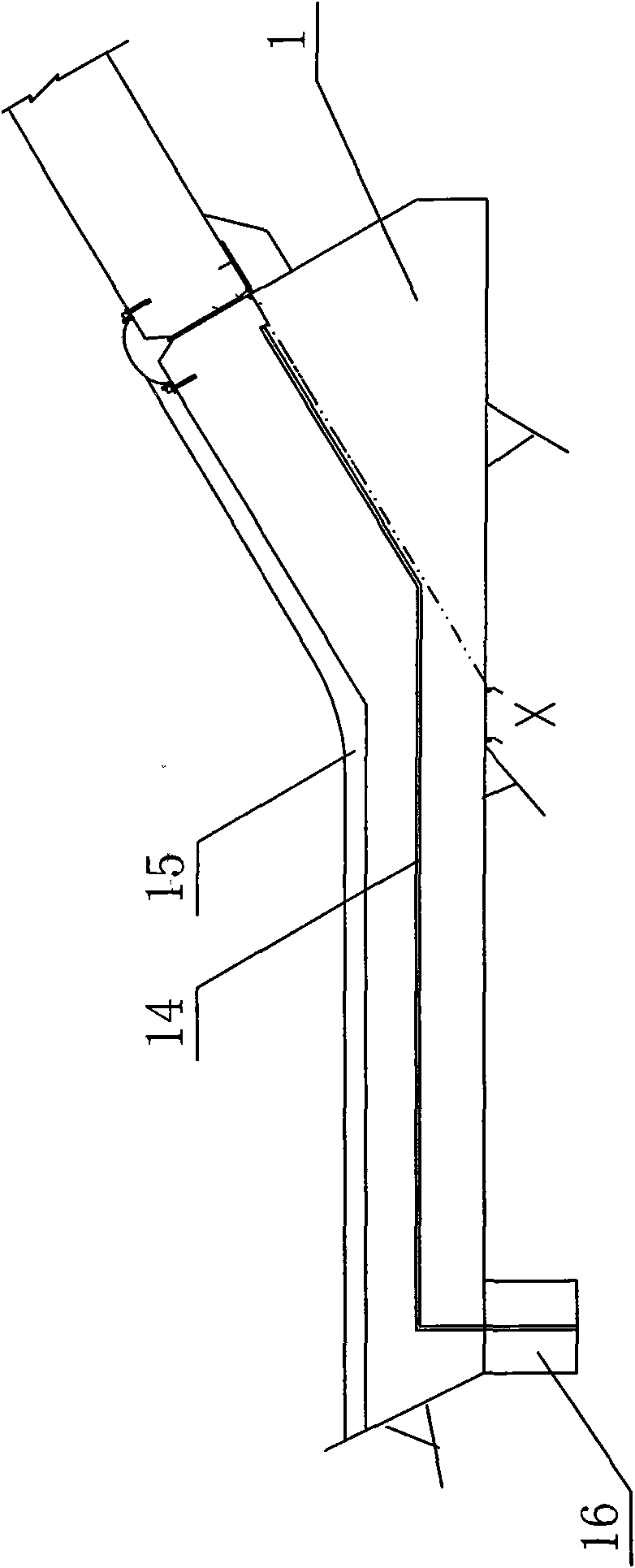 Face rockfill dam toe board structure constructed on completely weathered bed rock and construction method thereof