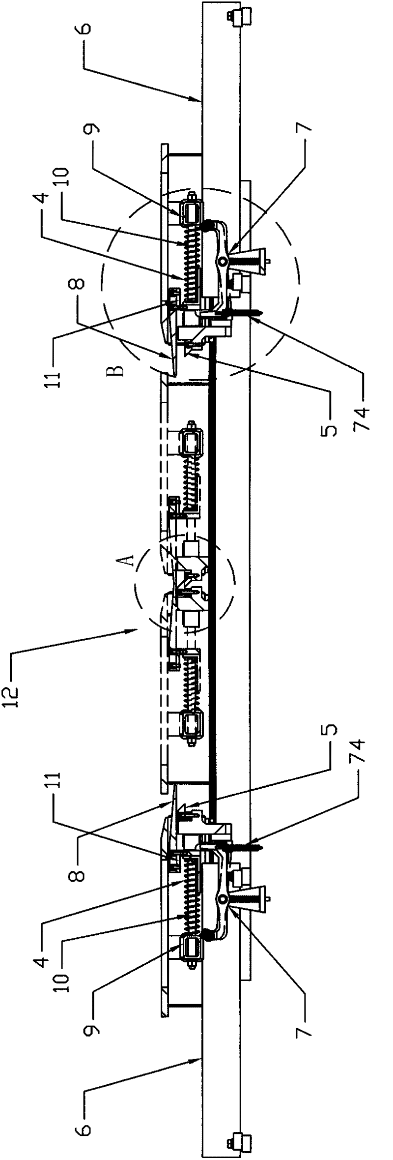 Planar clipping machine of reinforcing steel bar