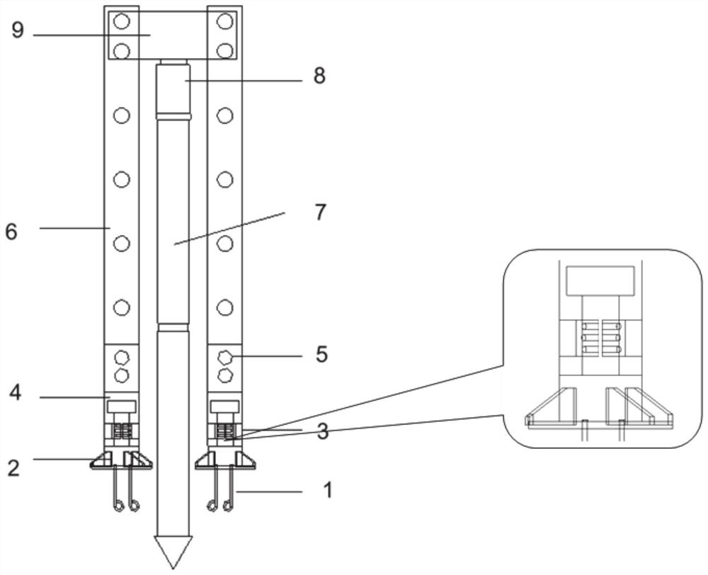 A kind of gravity type anchor rod static pressure pile support and using method